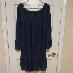 Elegant Navy Blue Women's Dress